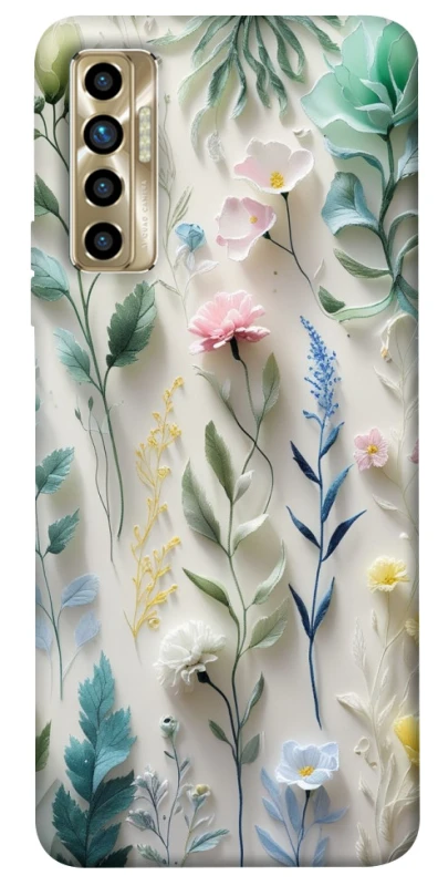 Чехол на TECNO Camon 17P Floral design ver.3 фото 1 из 1