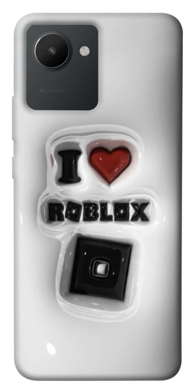 Чехол на Realme C30 I love Roblox фото 1 из 1