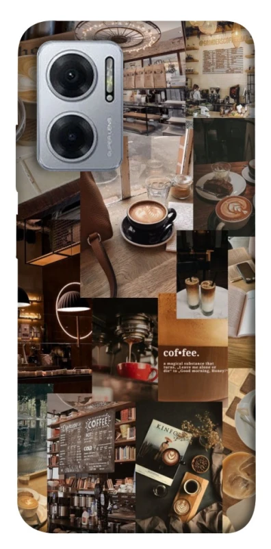 Чохол на Xiaomi Redmi Note 11E Coffee collage ver.2 фото 1 з 1