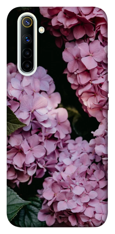 Чохол на Realme 6 Рожеві гартензії фото 1 з 1