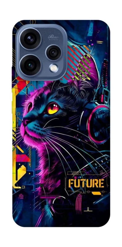 Чехол на Oppo Reno 15 Cyber Cat v2 фото 1 из 2