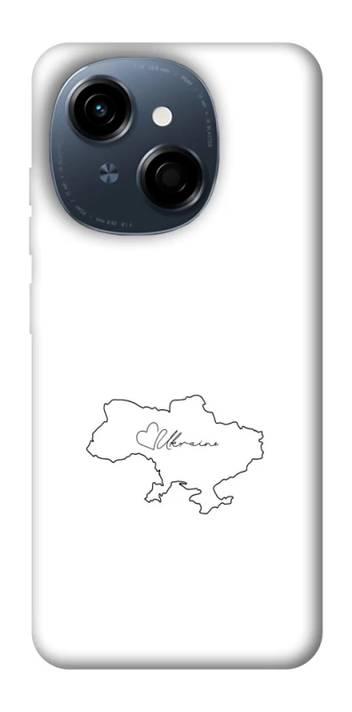 Чохол на TECNO Spark Go 1 Ukraine map фото 1 з 1