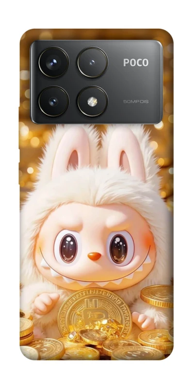 Чохол на Xiaomi Poco F6 Pro Bitcoin Labubu фото 1 з 1