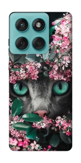 Чохол на Motorola Edge 60 Fusion Кіт в квітах фото 1 з 1