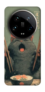 Чехол на Xiaomi 14 Ultra Hungry Cat фото 1 из 1