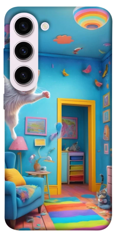 Чохол на Samsung Galaxy S23+ crazy cat фото 1 з 1