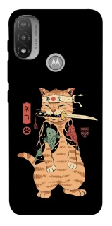 Чохол на Motorola Moto E20 Кіт-самурай фото 1 з 1