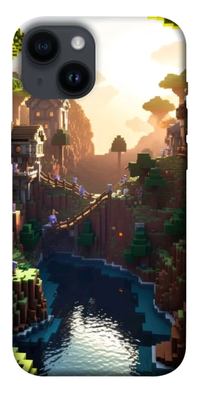 Чехол на Apple iPhone 14 (6.1") Minecraft sunset фото 1 из 1