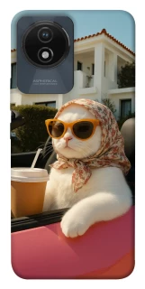 Чохол на Vivo Y02 Stylish Cat Cruise фото 1 з 1