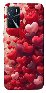 Чохол на Oppo A16s / A16 Many hearts фото 1 з 1