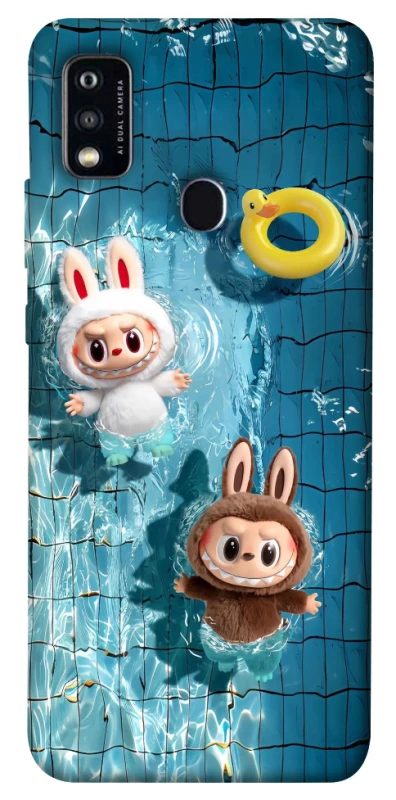 Чохол на ZTE Blade A51 Labubu in the pool фото 1 з 1