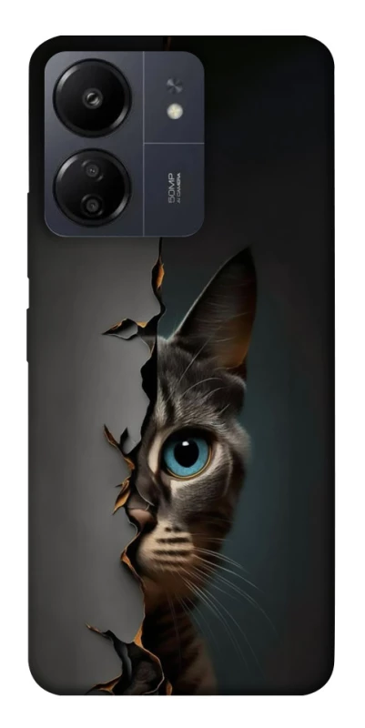 Чехол на Xiaomi Redmi 13C Кот-подглядыватель v2 фото 1 из 1
