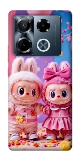 Чехол на Infinix Note 40 Pro 4G Labubu twins ver.2 фото 1 из 1