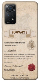 Чехол на Xiaomi Redmi Note 11 Pro 4G/5G The Hogwarts acceptance letter фото 1 из 1