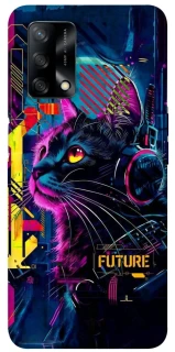Чохол на Oppo A74 4G Cyber Cat v2 фото 1 з 1