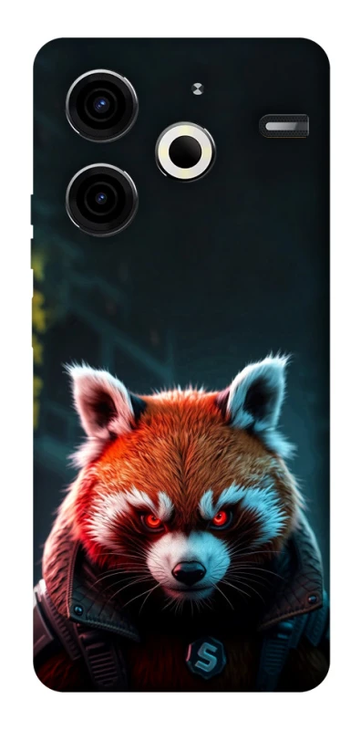Чохол на TECNO Pova 6 Neo (LI6) Cyber Red Panda фото 1 з 1