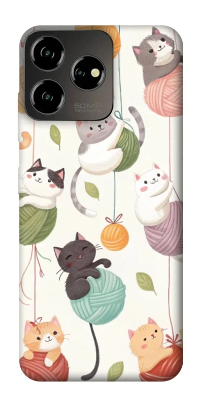 Чехол на ZTE Blade V50 Design 4G Funny Kittens фото 1 из 1
