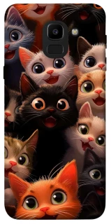 Чохол на Samsung J600F Galaxy J6 (2018) happy cats фото 1 з 1