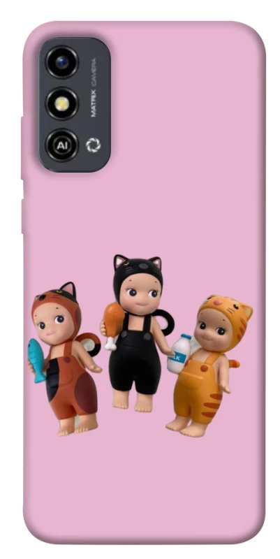 Чохол на ZTE Blade A53 Cat Cafe Trio фото 1 з 1