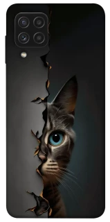 Чехол на Samsung Galaxy A22 4G Кот-подглядыватель v2 фото 1 из 1