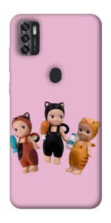 Чохол на ZTE Blade A7s (2020) Cat Cafe Trio фото 1 з 1