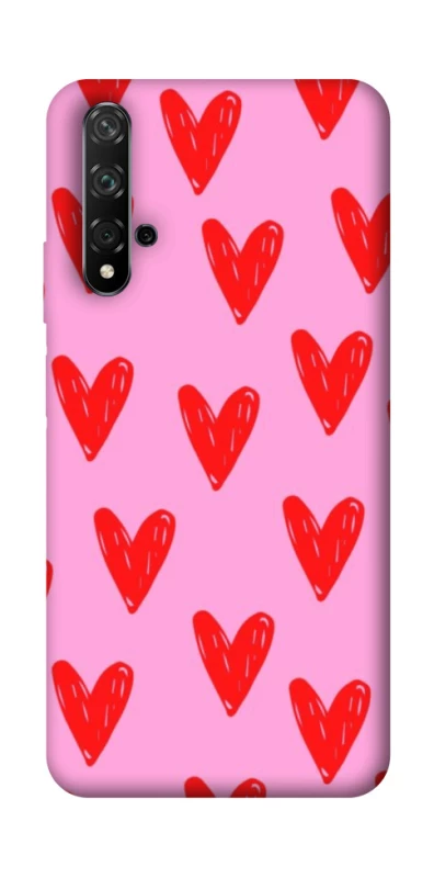 Чохол на Huawei Honor 20 / Nova 5T Red hearts 2 фото 1 з 1