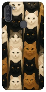 Чехол на Samsung Galaxy A11 Colorful Cat Collage фото 1 Чехол на Samsung Galaxy A11 Colorful Cat Collage фото 1 из 1