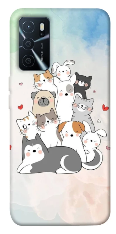 Чохол на Oppo A16s / A16 Funny Pets ver.2 фото 1 з 1