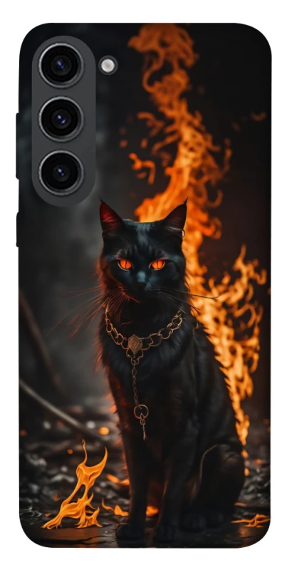 Чехол на Samsung Galaxy S23 Огненный кот фото 1 из 1