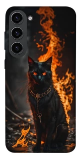 Чехол на Samsung Galaxy S23 Огненный кот фото 1 из 1