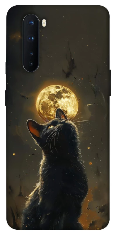 Чехол на OnePlus Nord Кот под луной v2 фото 1 из 1