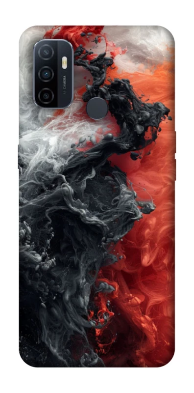 Чохол на Oppo A53 / A32 / A33 Black and Red фото 1 з 1