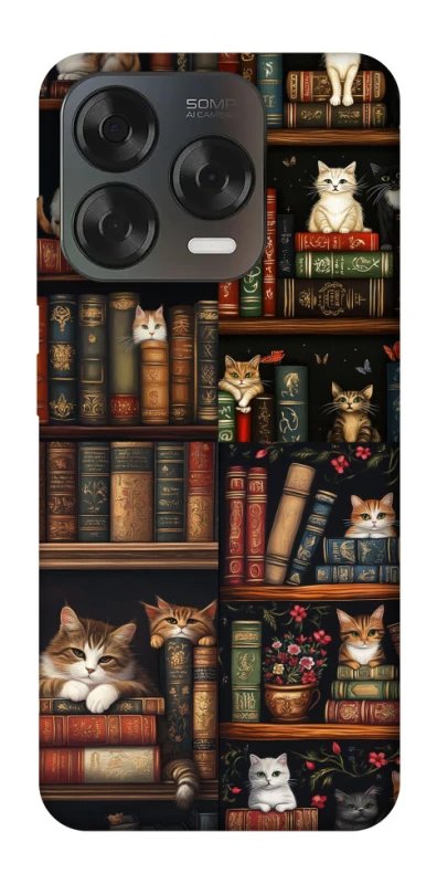 Чохол на ZTE Blade V70 Design Cats & Books фото 2 з 2