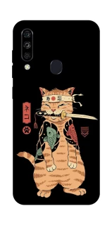 Чехол на ZTE Blade A7 (2020) Кот-самурай фото 1 из 1