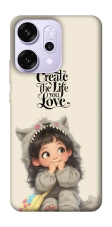 Чехол на Oppo Reno 14 Pro Create the life you love фото 1 из 1