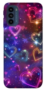 Чохол на Motorola Moto G41 Drawn hearts фото 1 з 1