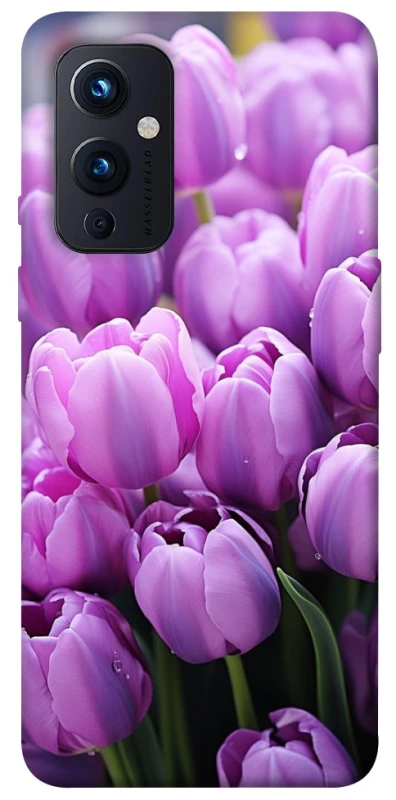 Чехол на OnePlus 9 Фиолетовые тюльпаны фото 1 из 1
