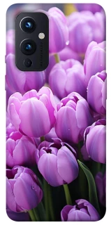 Чехол на OnePlus 9 Фиолетовые тюльпаны фото 1 из 1
