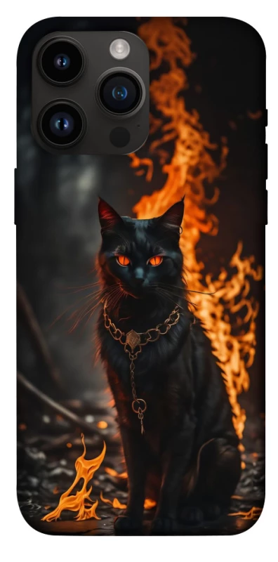 Чохол на Apple iPhone 14 Pro Max (6.7") Вогняний кіт фото 1 з 1