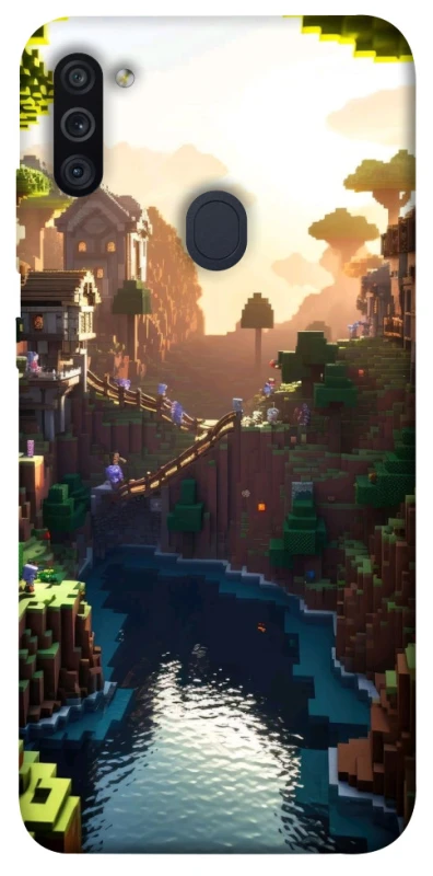 Чохол на Samsung Galaxy M11 Minecraft sunset фото 1 з 1