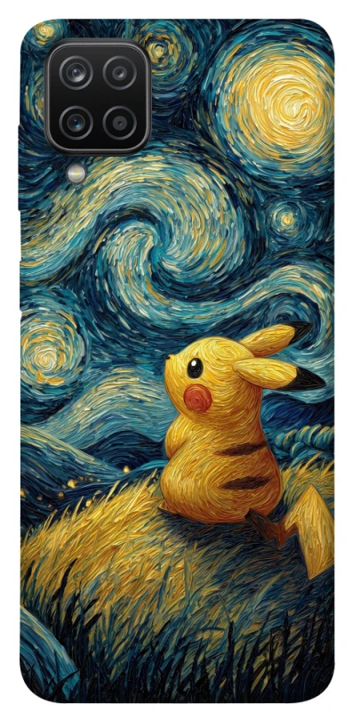 Чохол на Samsung Galaxy A12 Pikachu and Van Gogh фото 1 з 1