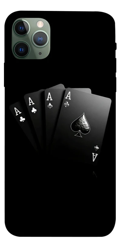 Чехол на Apple iPhone 11 Pro Max (6.5") Black Cards фото 1 из 1
