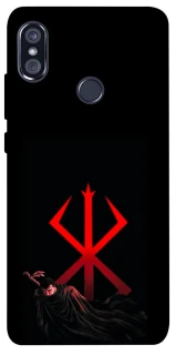 Чехол на Xiaomi Redmi Note 5 Pro / Note 5 (AI Dual Camera) Berserk Red Logo фото 1 из 1
