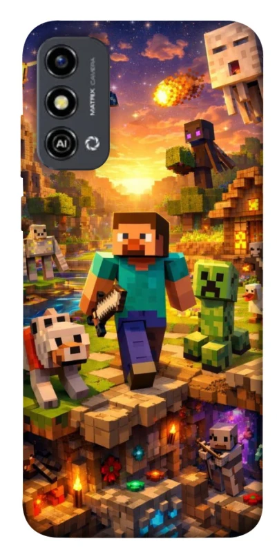 Чохол на ZTE Blade A53 Minecraft v6 фото 1 з 1