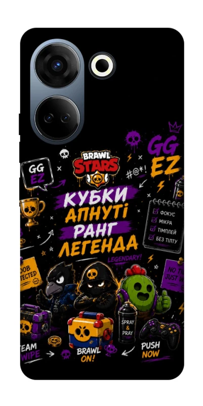 Чохол на TECNO Camon 20 Pro (CK7n) Brawl Stars collage фото 1 з 1