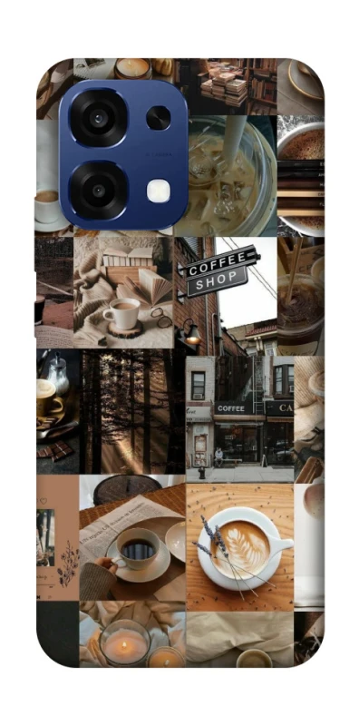 Чохол на Oppo A6 Pro 4G/5G Coffee collage ver.3 фото 2 з 2