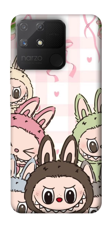 Чохол на Realme Narzo 50A All Labubu 2 фото 1 з 1