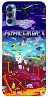 Чехол на TECNO Spark 8P Minecraft world фото 1 из 1