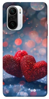 Чехол на Xiaomi Redmi K40 / K40 Pro / K40 Pro+ / Poco F3 Red hearts фото 1 из 1