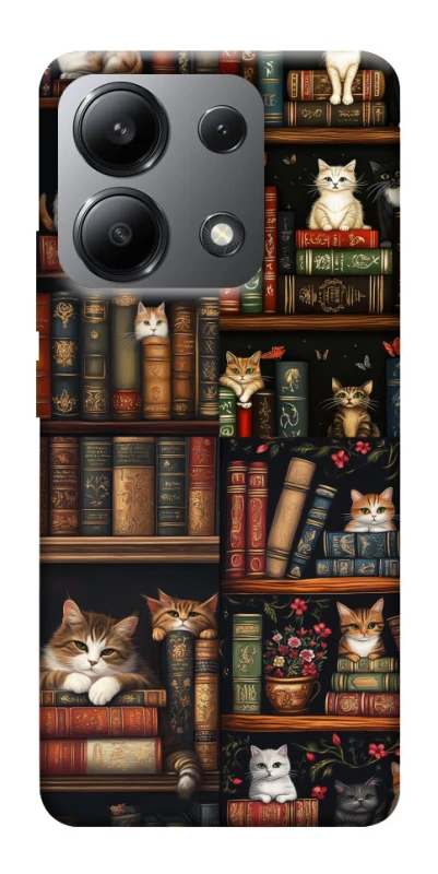 Чохол на Xiaomi Redmi Note 13 4G Cats & Books фото 1 з 1